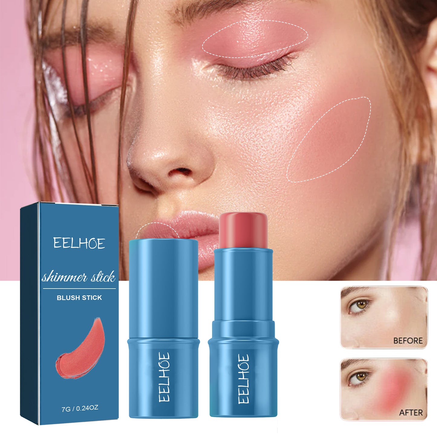 GlowVital™ Creamy Blush Stick