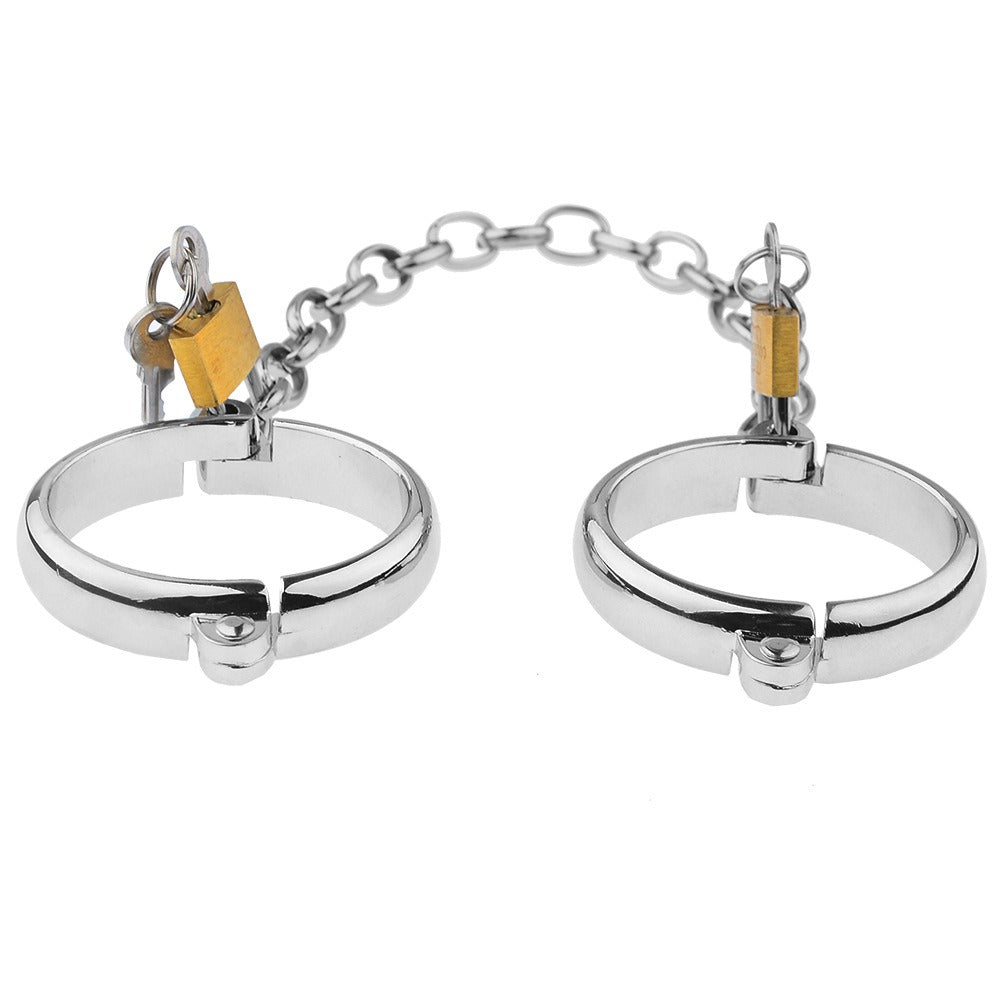 Products Metal Handcuffs Foot Cuffs Oval Handcuffs Foot Shackles Sm Sex Products For Men And Women Tie Hands Toys