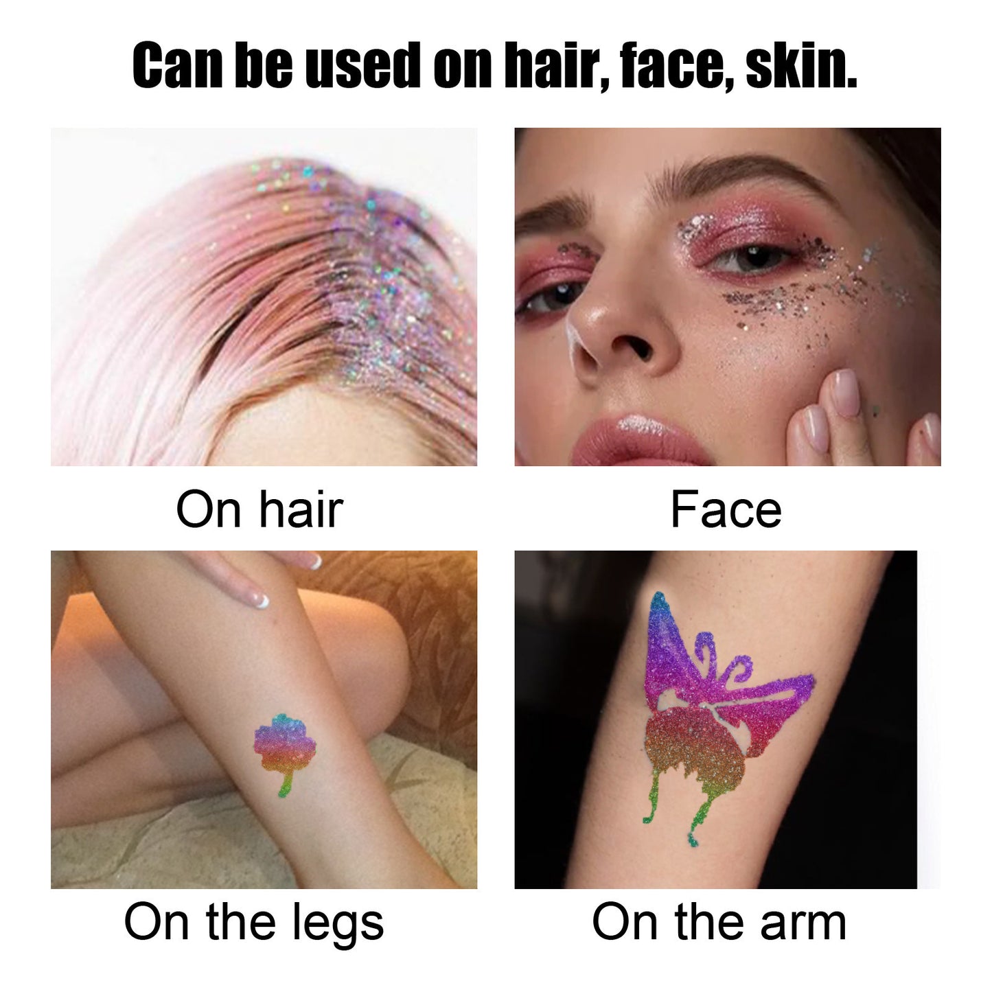 GlowVital™ Flash Tattoo Glitter Glue