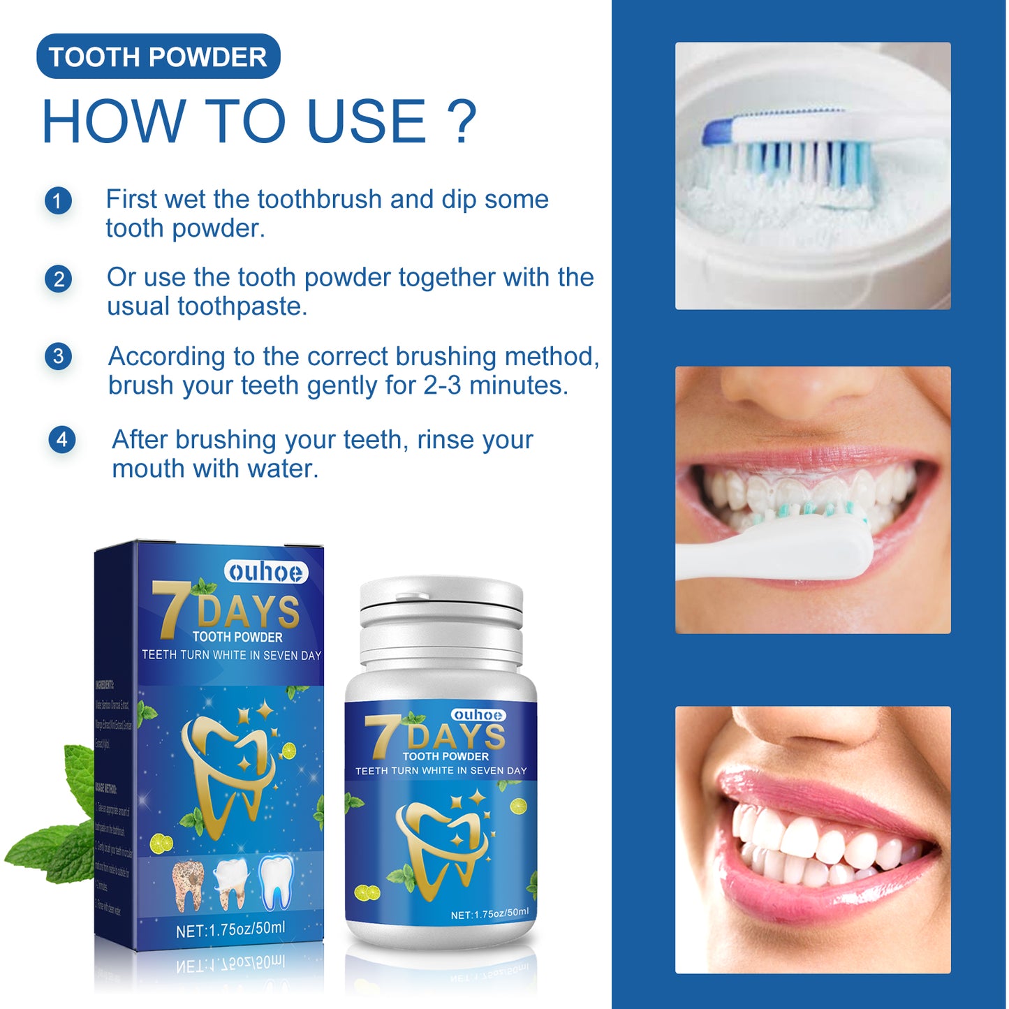 GlowVital™ Teeth Whitening Cleansing Powder