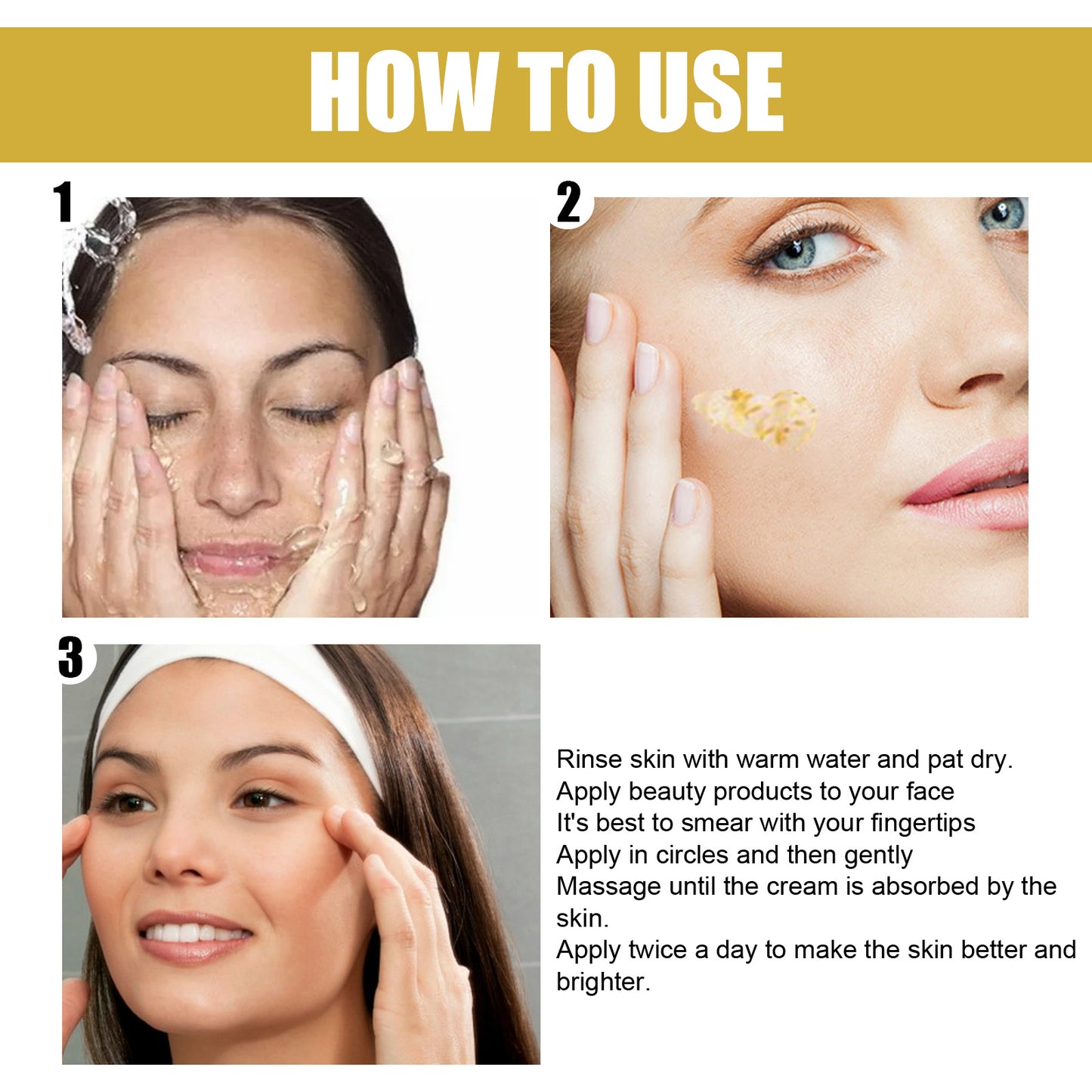 GlowVital™ 24K Gold Eye Cream – Anti-Wrinkle & Brightening Formula with Oligopeptides & Glycerin
