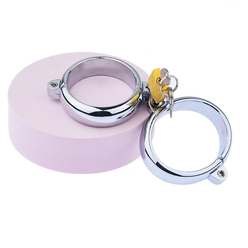 Products Metal Handcuffs Foot Cuffs Oval Handcuffs Foot Shackles Sm Sex Products For Men And Women Tie Hands Toys