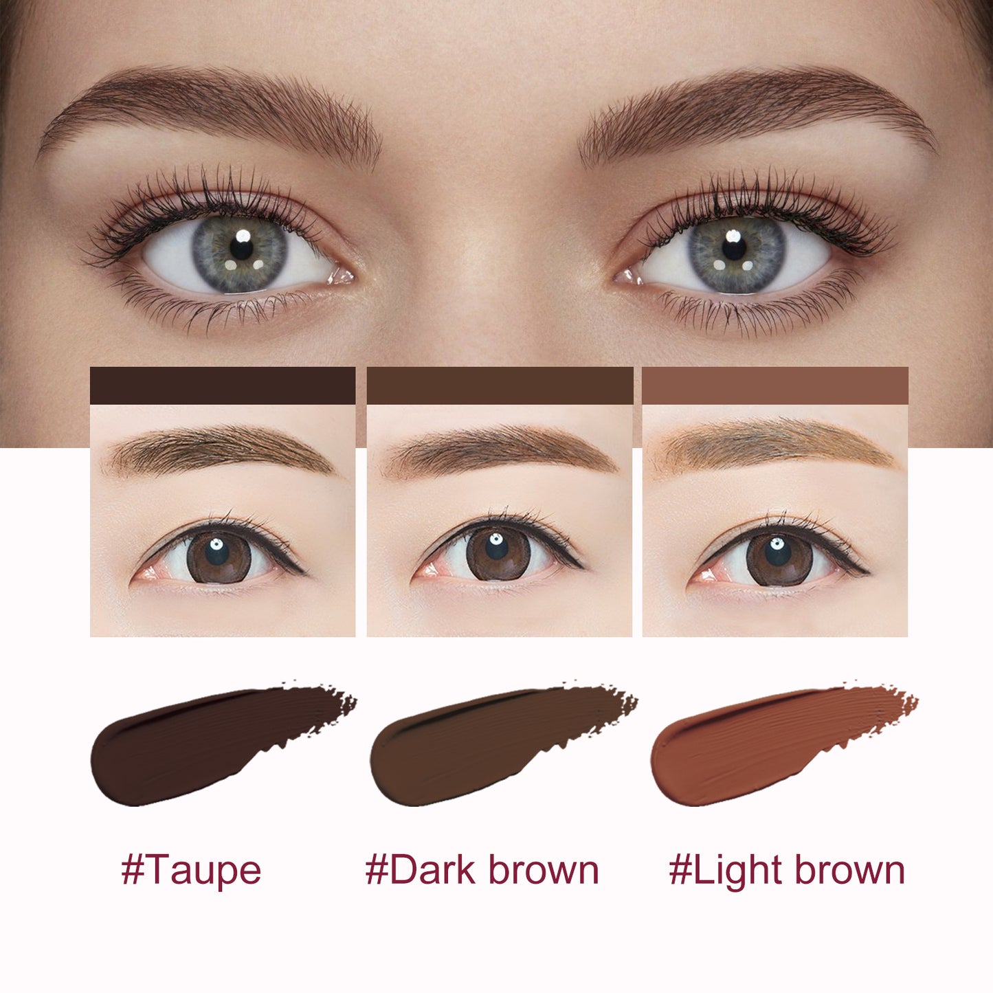 GlowVital™ Versatile Eyebrow Brush & Cream Set – Long-Lasting Definition