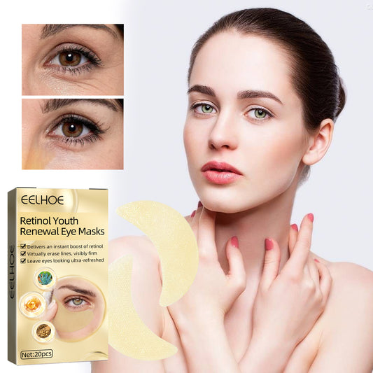 GlowVital™ Retinol Eye Mask – Hydrating & Anti-Wrinkle Treatment with Aloe Vera, Retinol & Soy Extract