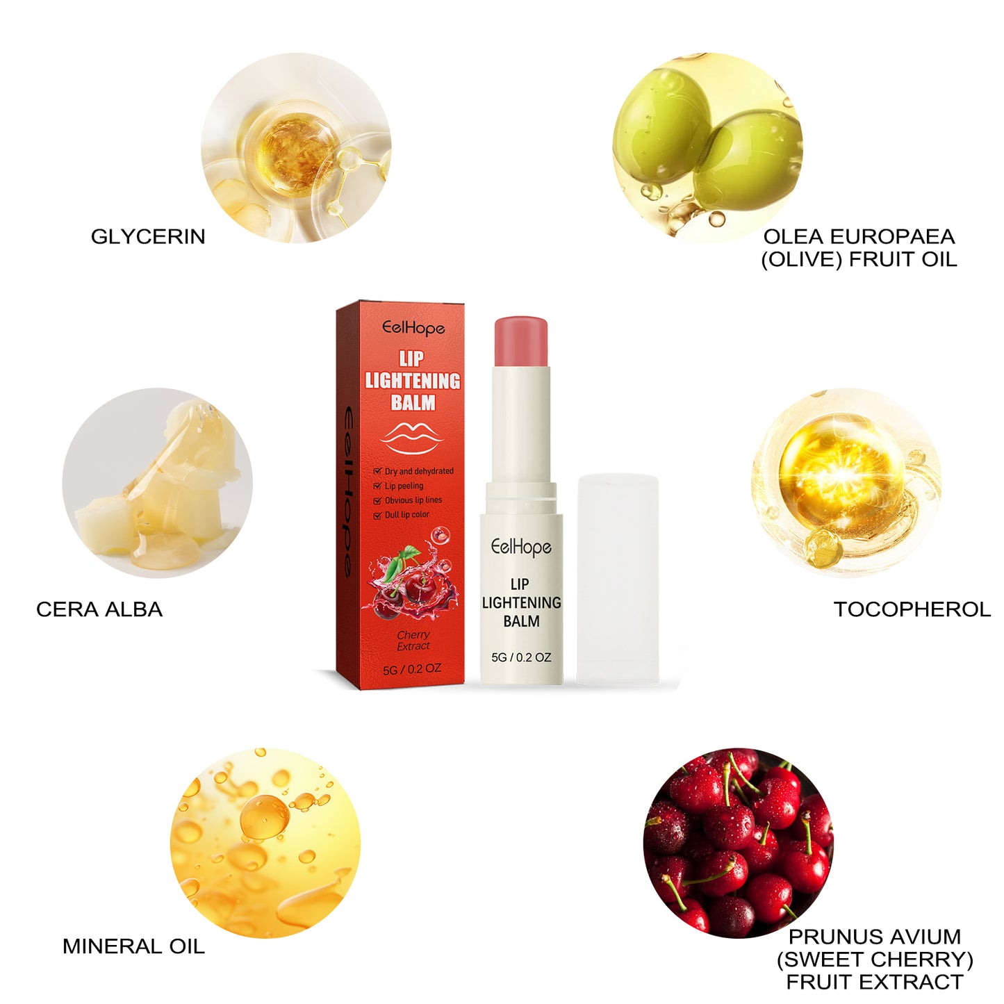 GlowVital™ Cherry Moisturizing Lip Balm