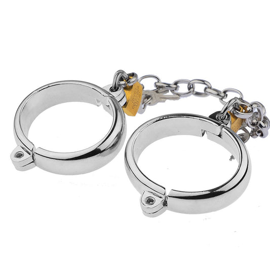 Products Metal Handcuffs Foot Cuffs Oval Handcuffs Foot Shackles Sm Sex Products For Men And Women Tie Hands Toys