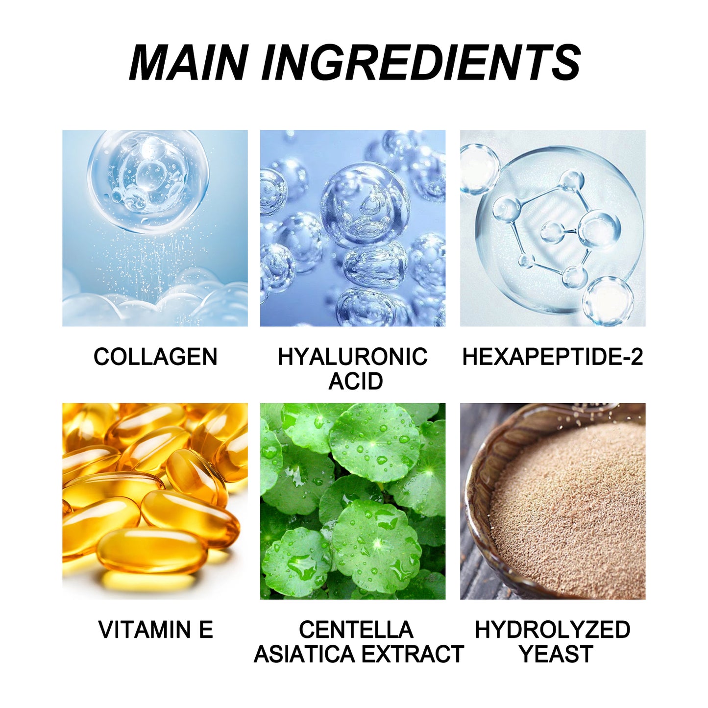 GlowVital™ Hydrolyzed Collagen Eye Mask With Collagen, Hyaluronic Acid & Hexapeptide-2